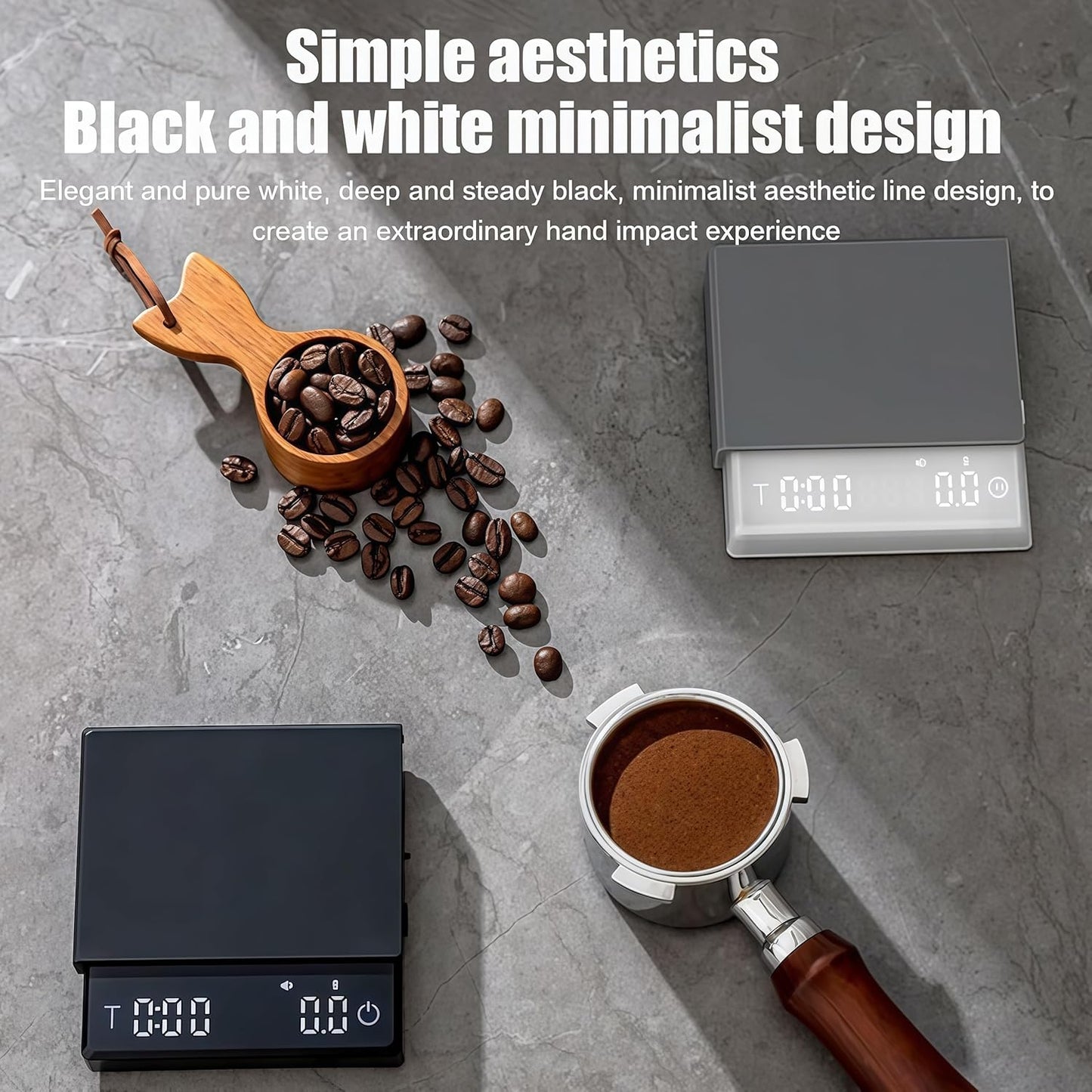 Báscula café mini espresso digital recargable