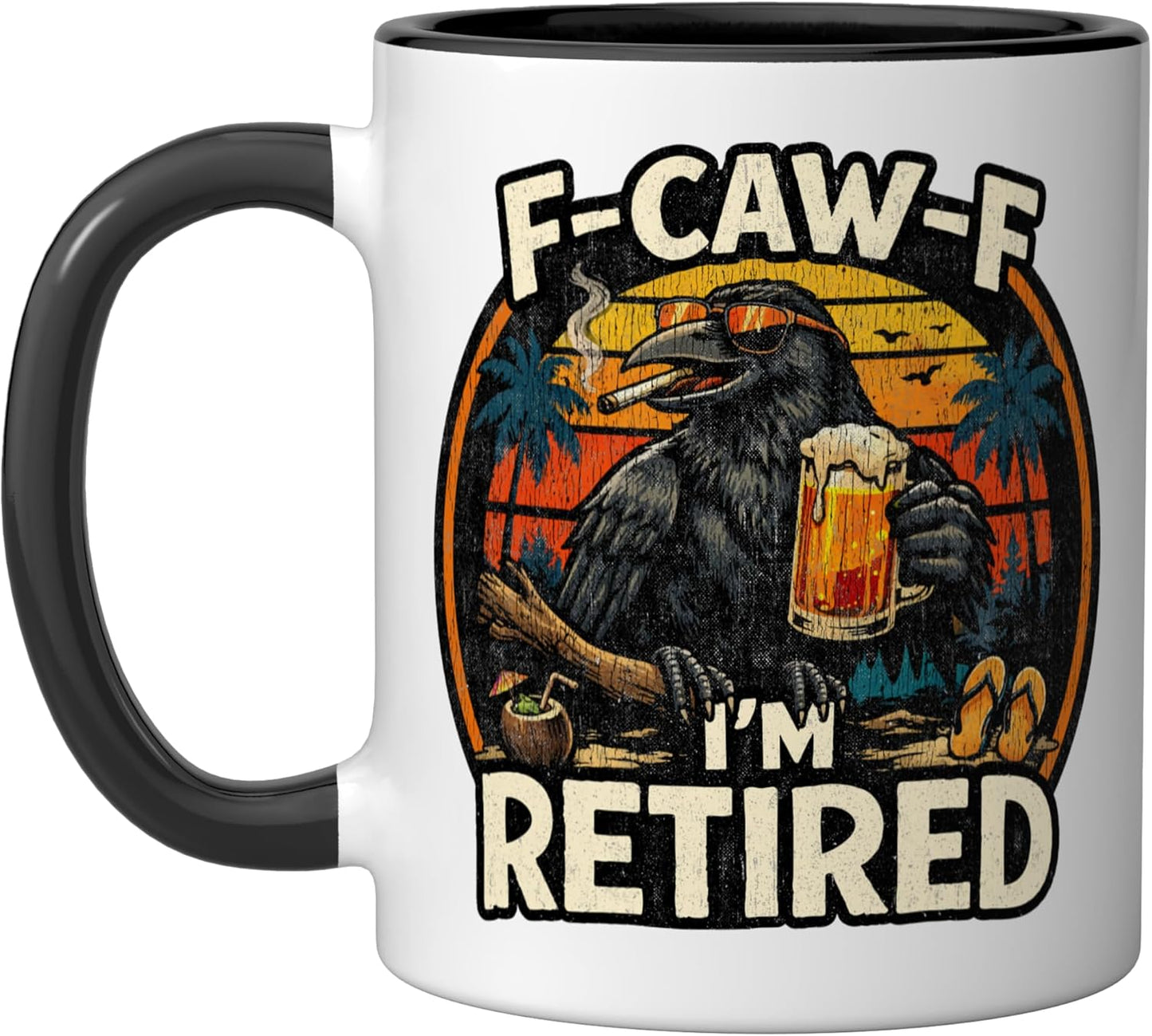Taza Cerámica Retiro Humorística para Hombres