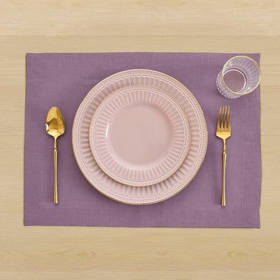 Set 4 Manteles Lino Puro 14x19pulg