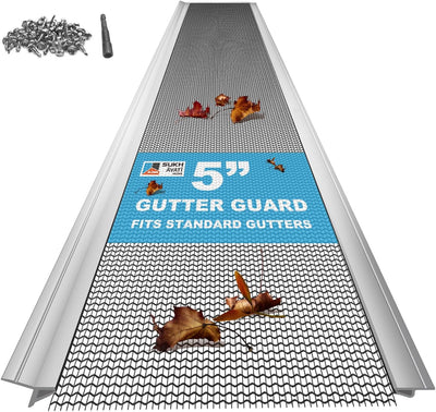 Kit proteccion canalon 48ft 12pzas acero inox para 5pulg