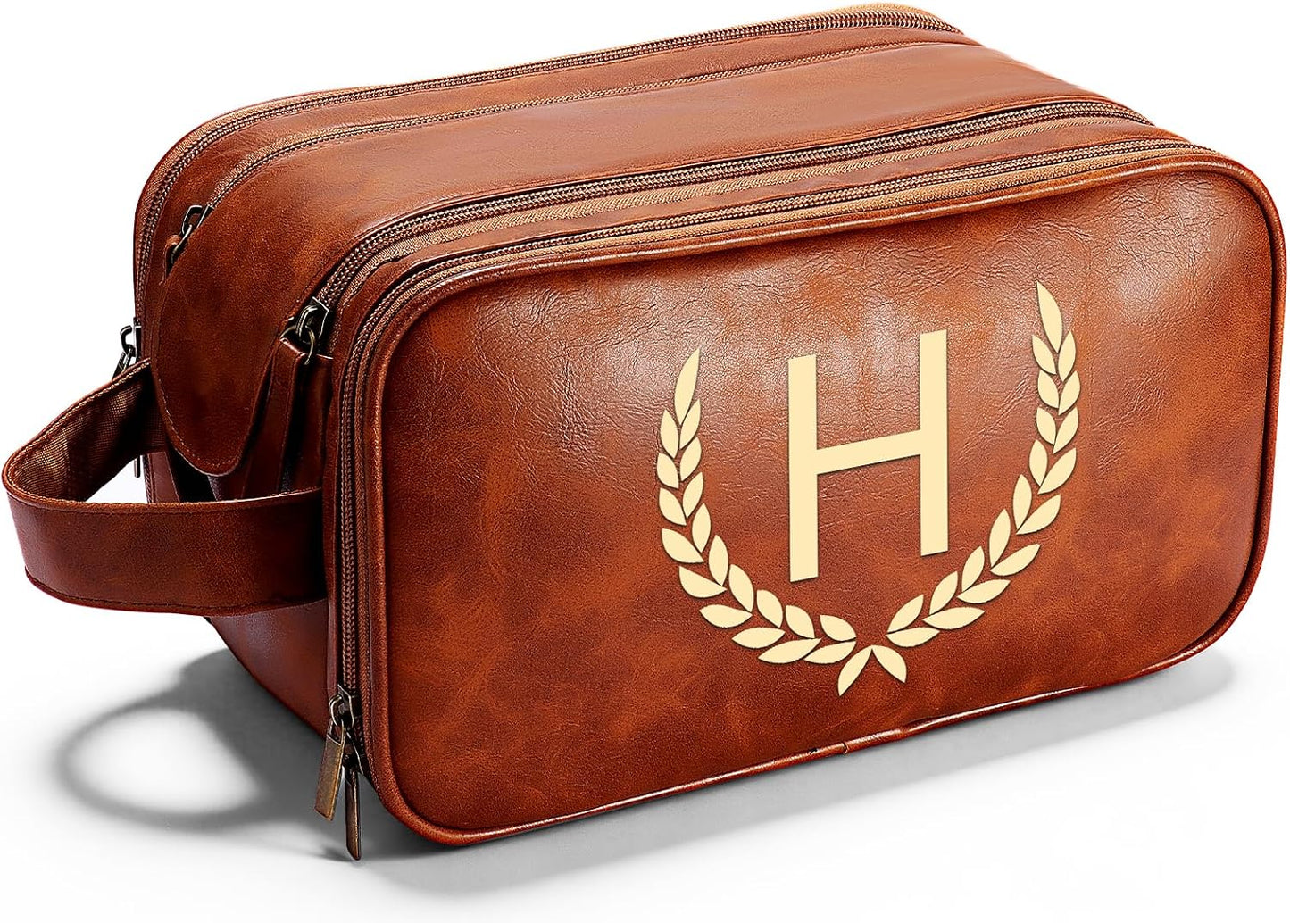 Bolsa de aseo hombre piel sintética impermeable kit viaje