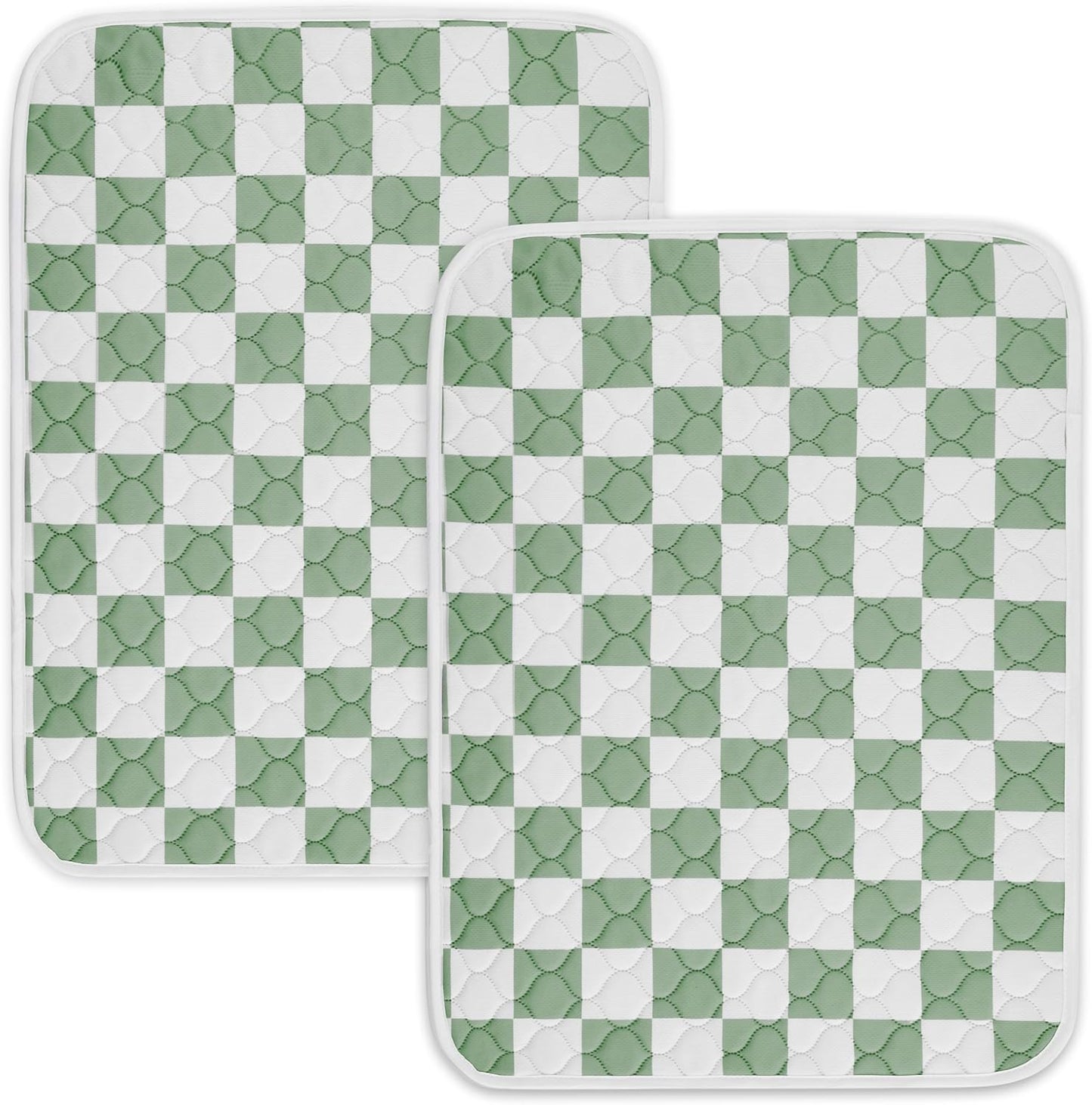 2 Pzas Almohadillas Orina Perros Reutilizables Color Verde Salvia