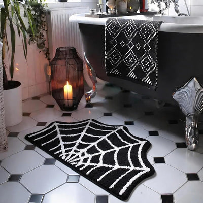Alfombra baño araña 31x20pulg antideslizante Halloween decoración