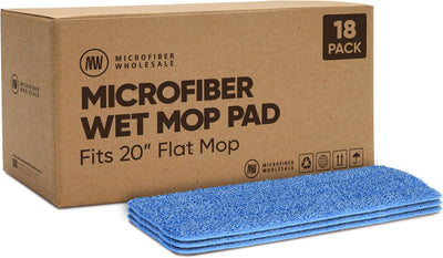 Almohadillas microfibra 20pulg reutilizables para trapeador húmedo
