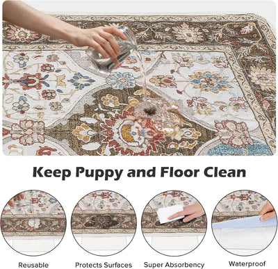2 Almohadillas Orina Perro 72x72pulg Reutilizables Antiderrap