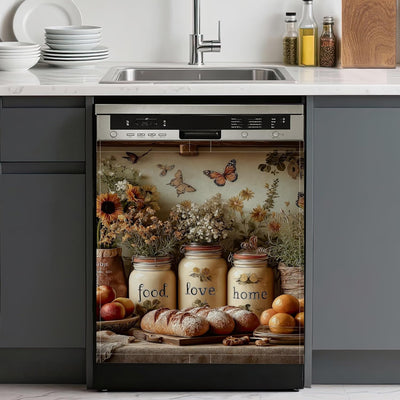 Cubierta magnética lavable para lavavajillas Food Love Home 23x26 pulgadas