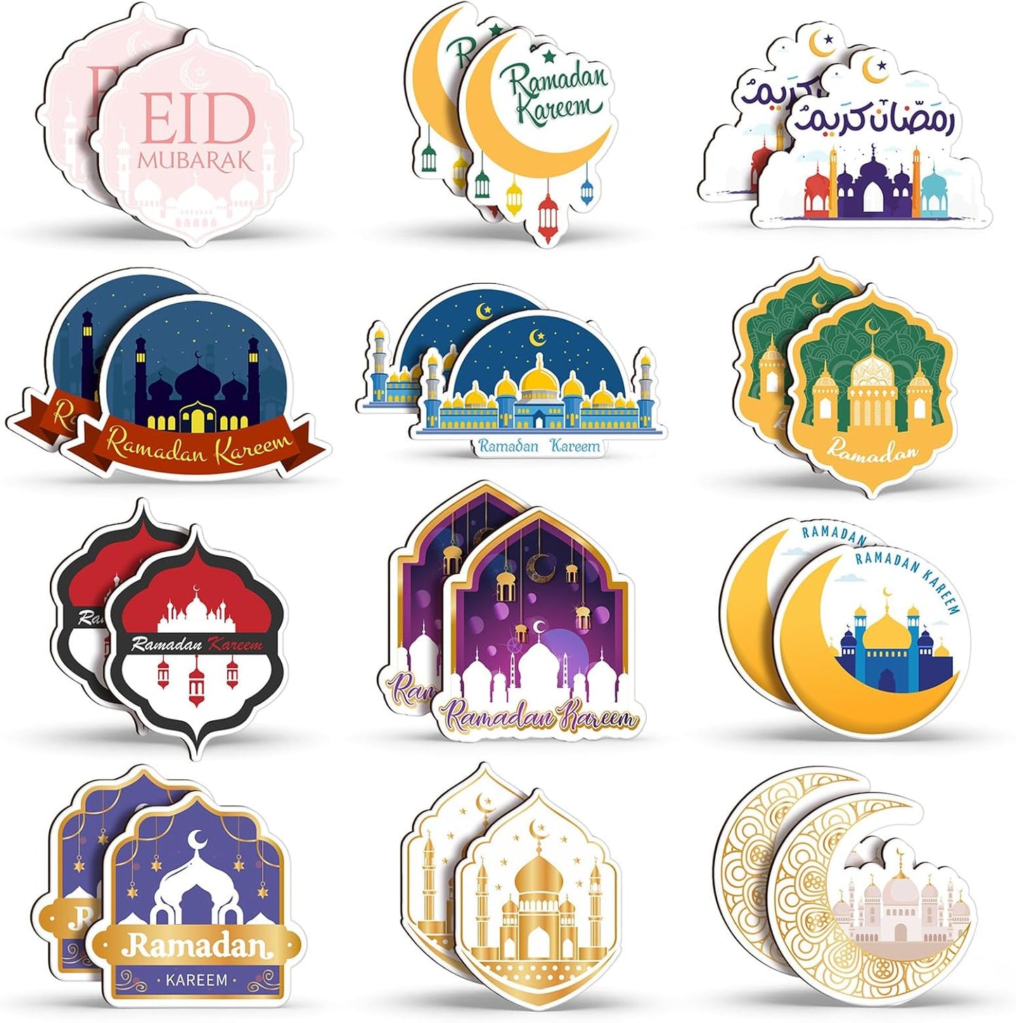 Imanes de Ramadán para nevera decoración islámica multicolor