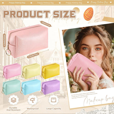 24 Bolsas Maquillaje Sintética Impermeable para Viaje