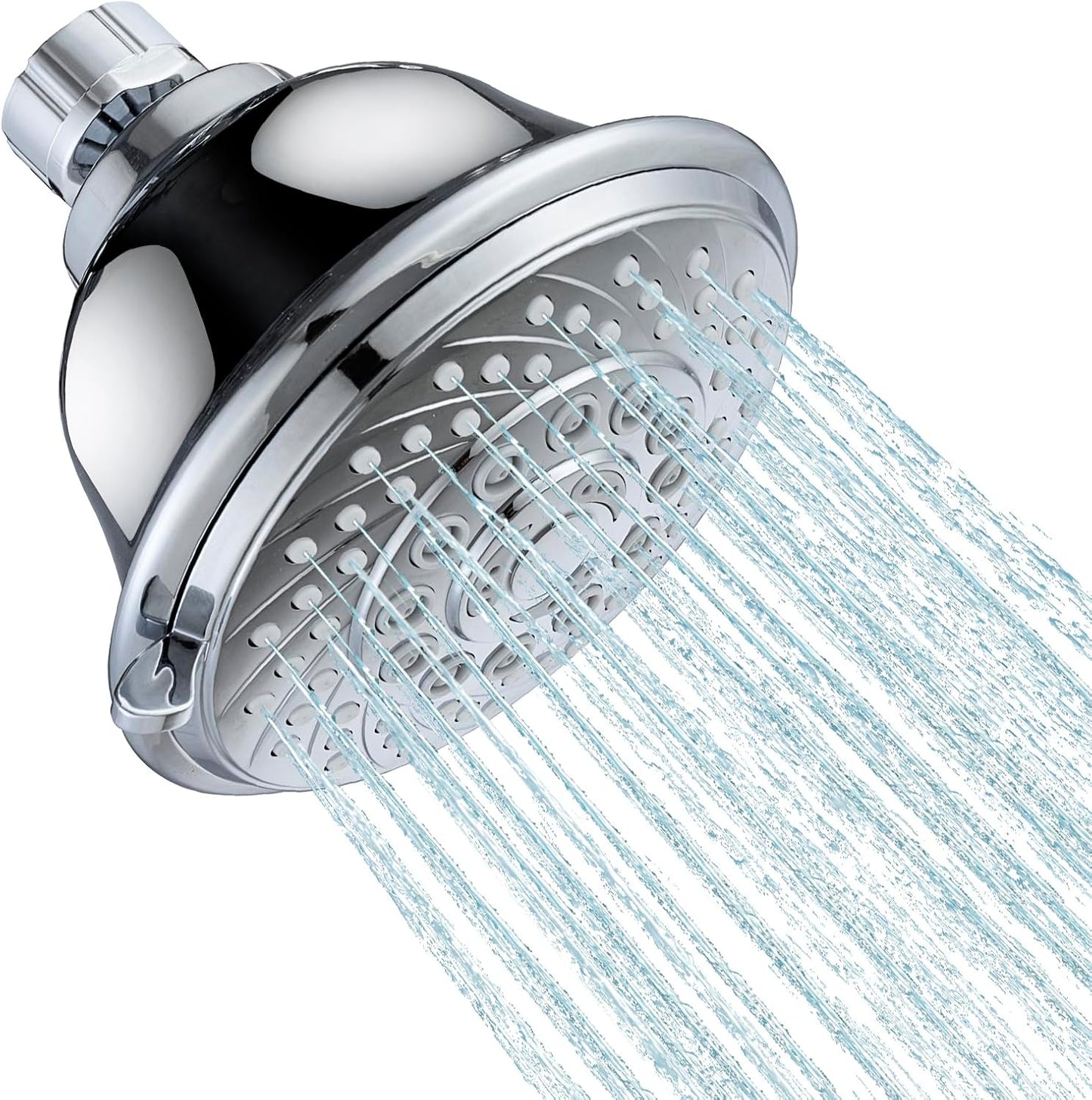 Cabezal ducha ajustable 5 modos 4pulg alta presion