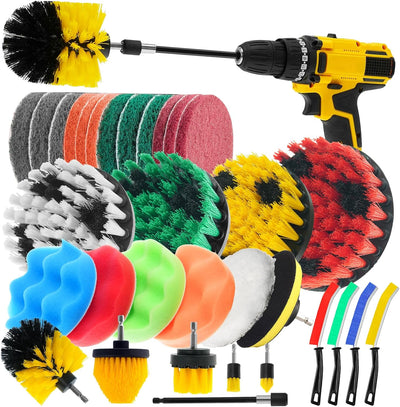 Set 32 Pzas Accesorios Cepillo Taladro Hogar Baño Coche