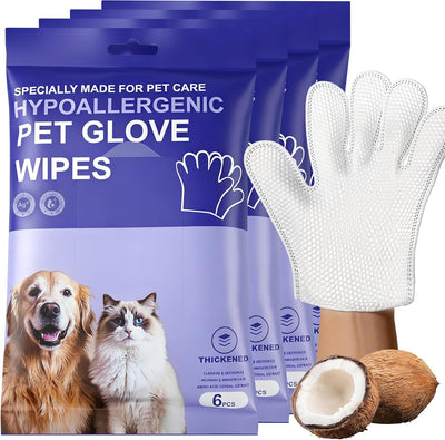 Toallitas para guantes mascotas sin perfume hipoalergénicas