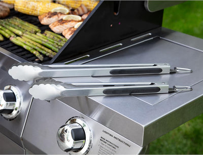 Juego 2 Pzas Pinzas Parrilla Barbacoa