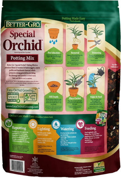 Mezcla orquídeas para macetas drenaje mejorado
