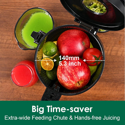 Exprimidor frutas verduras acero inox canal 5.3pulg