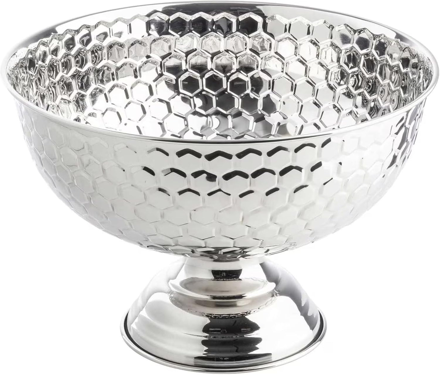 Cuenco acero inox redondo acabado espejo 15.5x15.5x10.5pulg