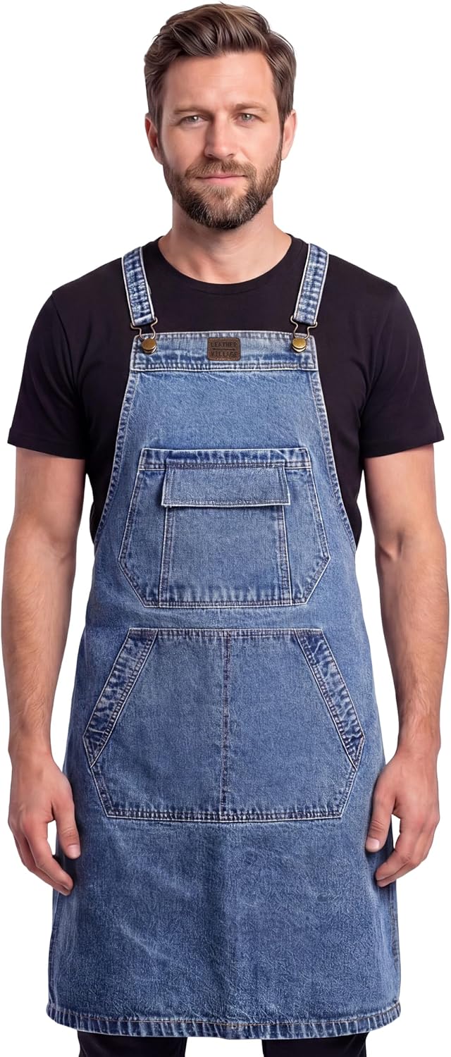 Delantal Chef Ajustable con Bolsillo Grande Tallas M-XXL
