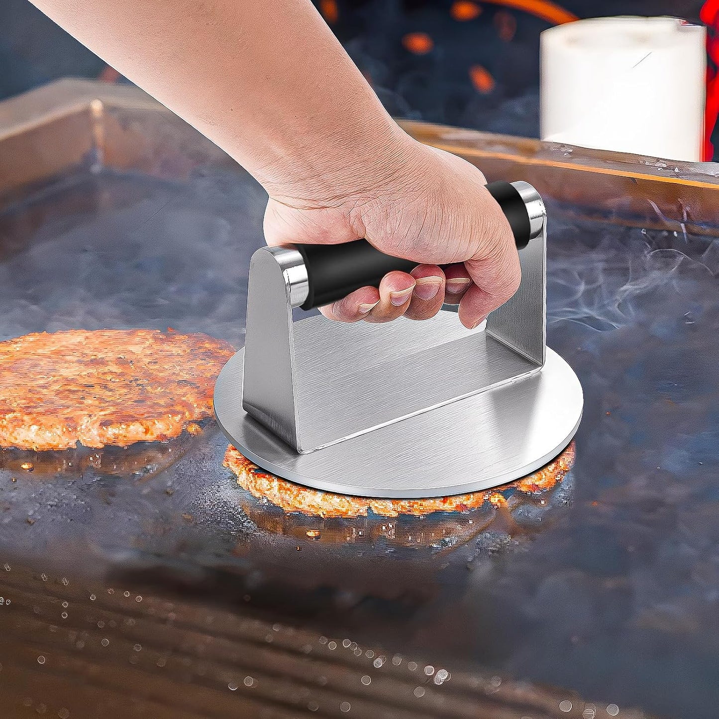 Kit 19 Pzas Accesorios Plancha Blackstone con Prensa Hamburguesas