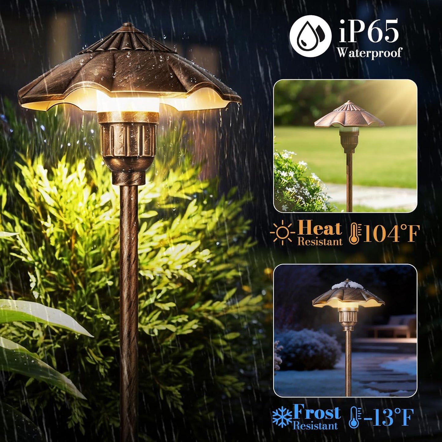 Luces LED exteriores IP65 12-24V 5W para jardín y patio