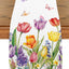 Camino mesa tulipanes patrón mariposa rosa amarilla 13x72pulg