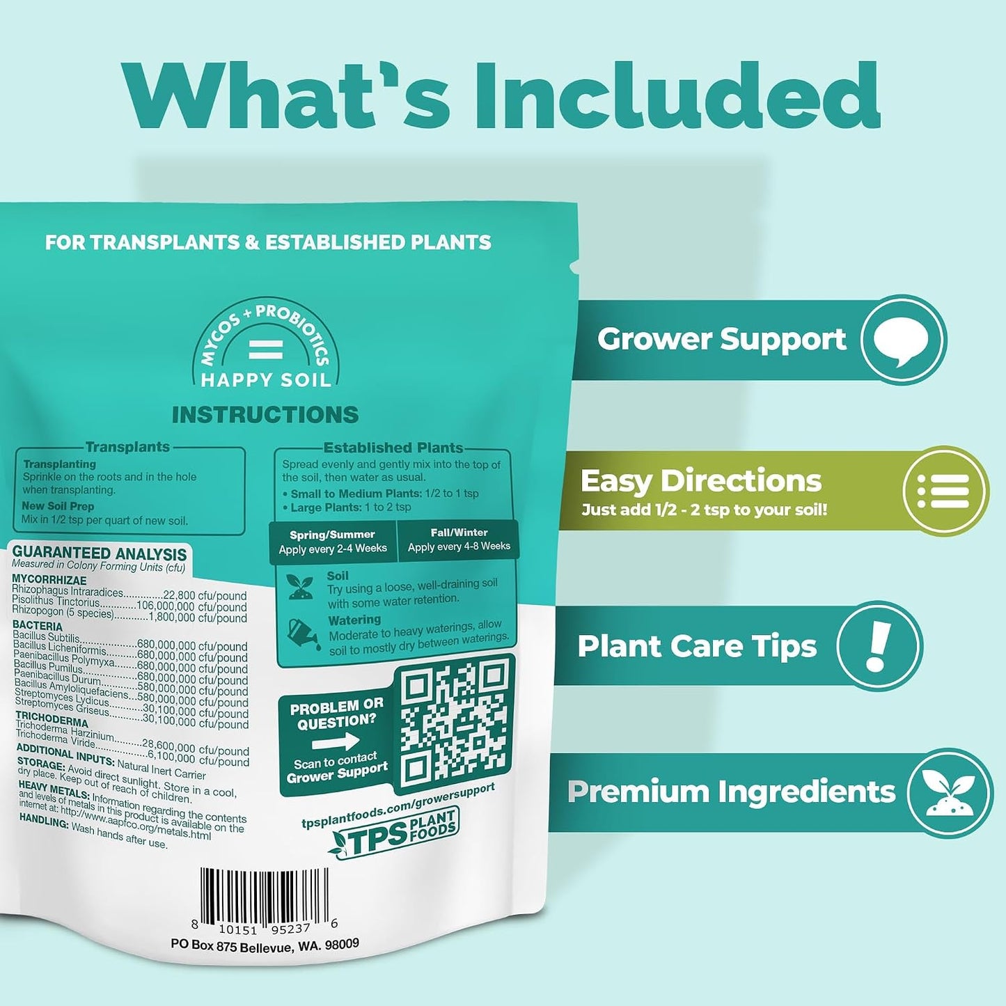 Hongos micorrícicos para plantas interiores 6oz