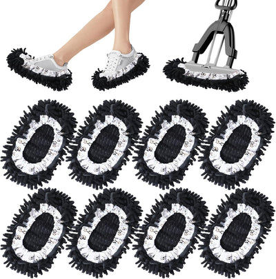8 Pzas Pantuflas Microfibra Lavables para Casa Oficina