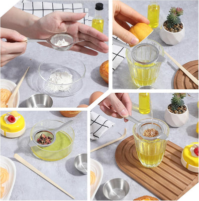 Juego 30 Coladores Matcha Acero Inox 2.2pulg Plateado