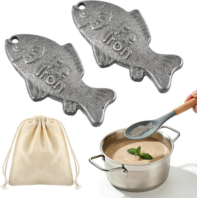 2 piezas pescado de hierro natural para veganos y atletas