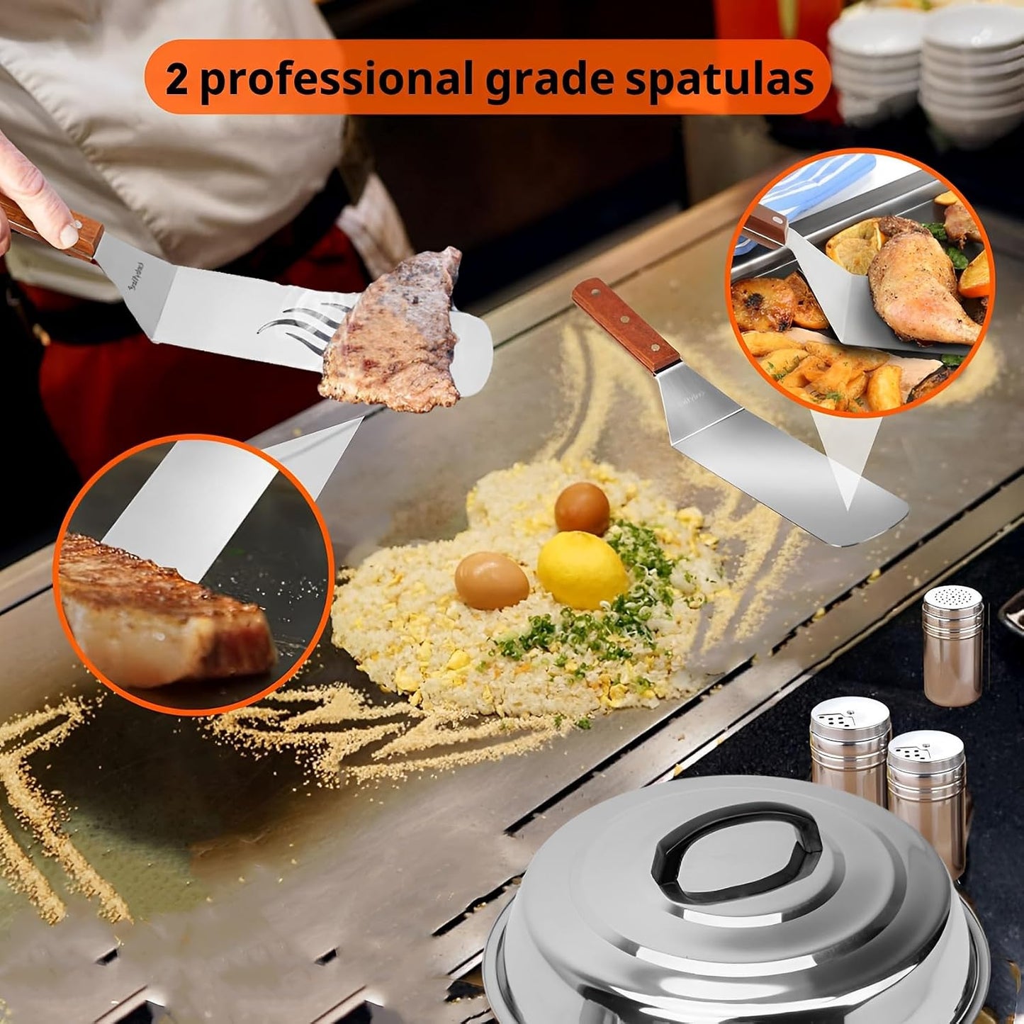 Kit 9 accesorios parrilla plana 12pulg Blackstone Camp Chef