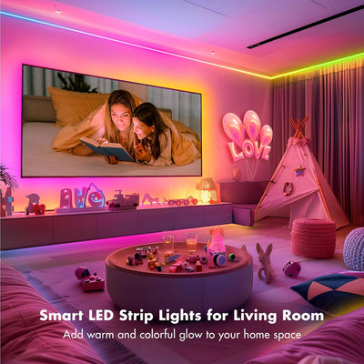 Tira luces LED RGB 100ft control remoto sincronización música