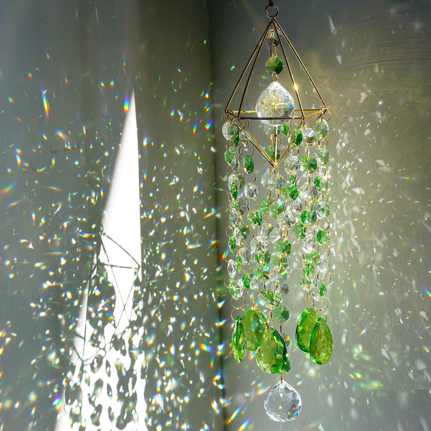 Atrapasol cristal campanilla arcoíris para ventana