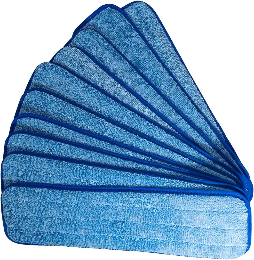 Paquete 10 almohadillas microfibra 18pulg multiusos reutilizables