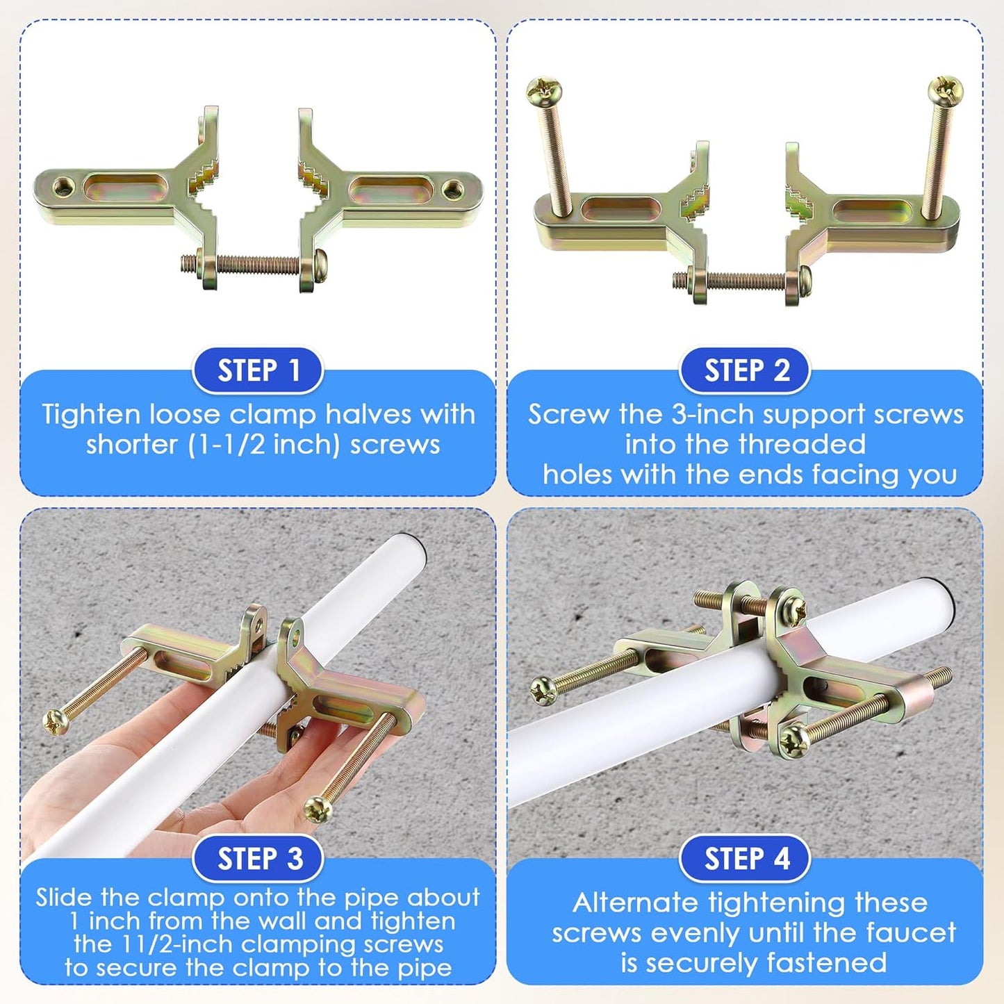 Anclaje Bibb manguera 1/2-1 pulg kit reparación grifo exterior