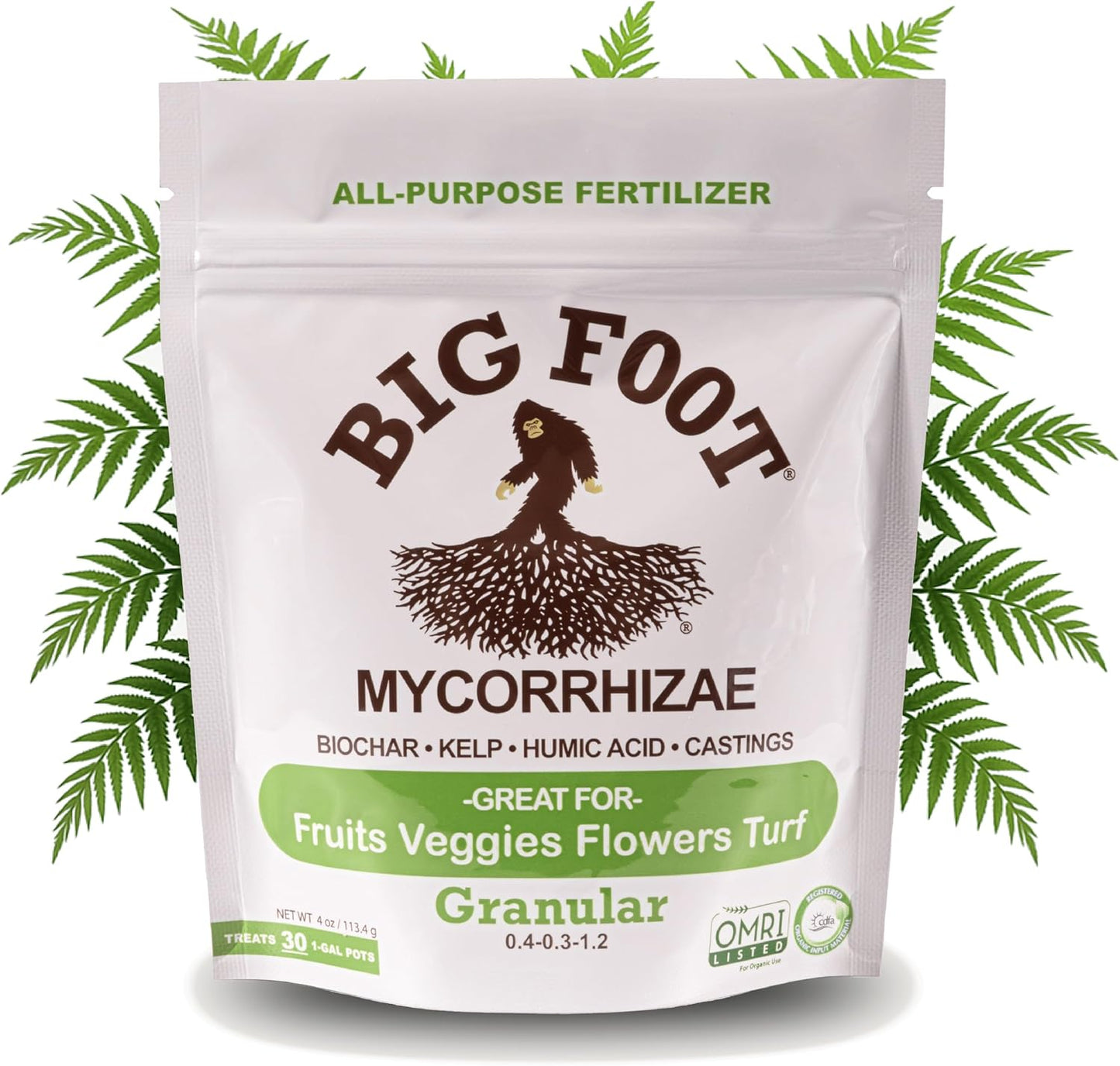 Micorrizas para 30 plantas 7500 esporas fabricado EE.UU.