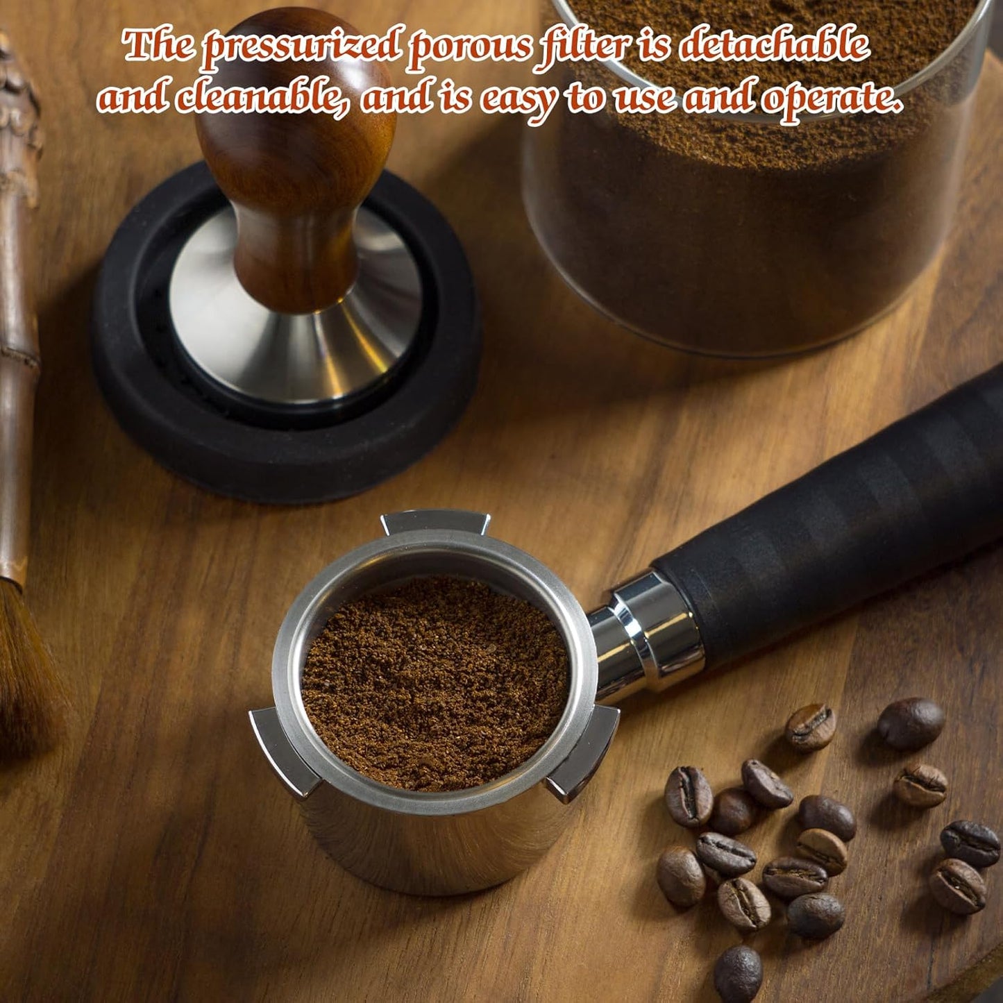 Filtros de café de acero inoxidable para máquina de espresso 2.008 pulgadas
