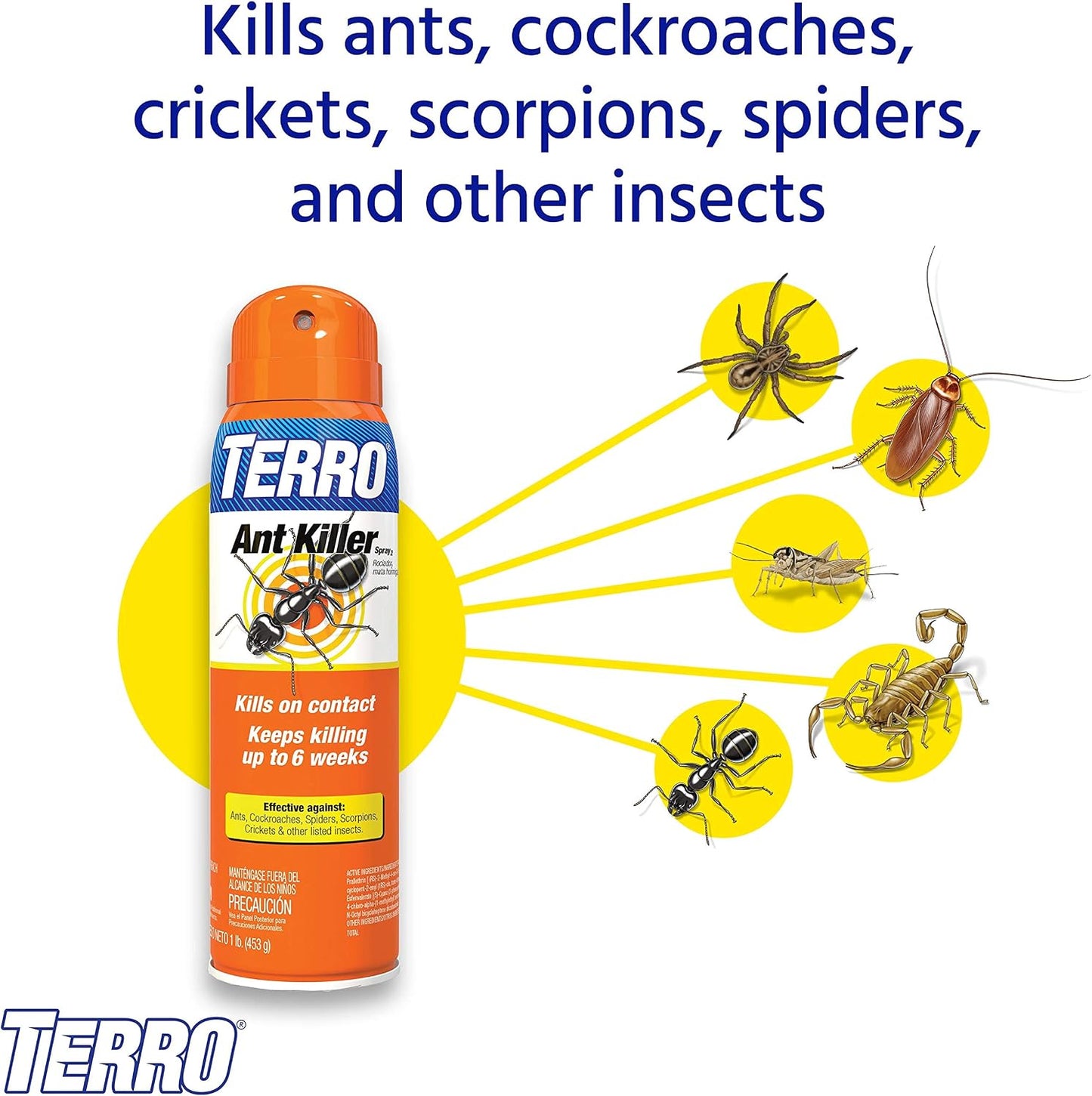 Aerosol matador de hormigas y otros insectos 64oz pack 2