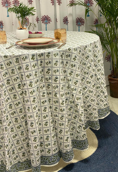 Mantel redondo indio 72pulg algodón estampado mano comedor fiestas