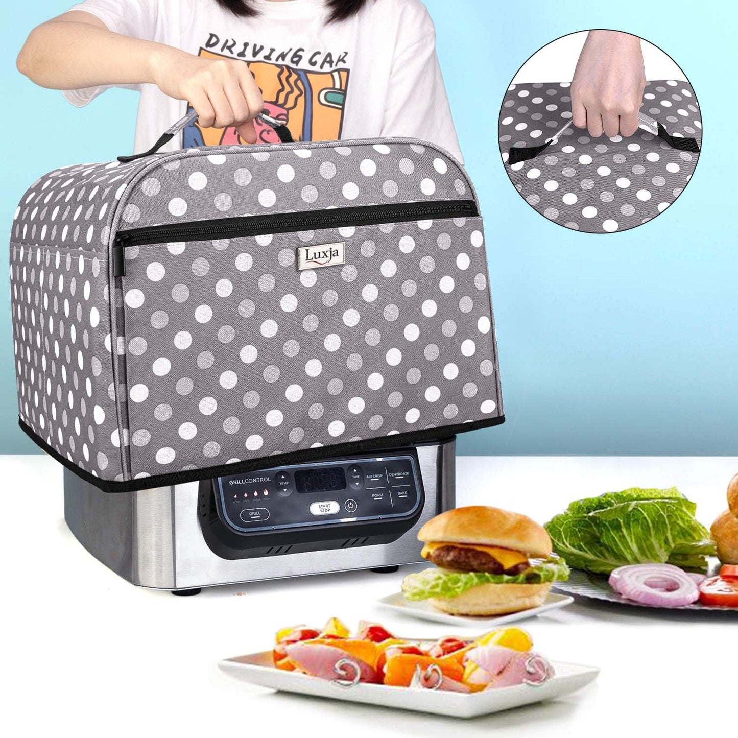 Cubierta antipolvo Ninja Foodi Grill con bolsillos
