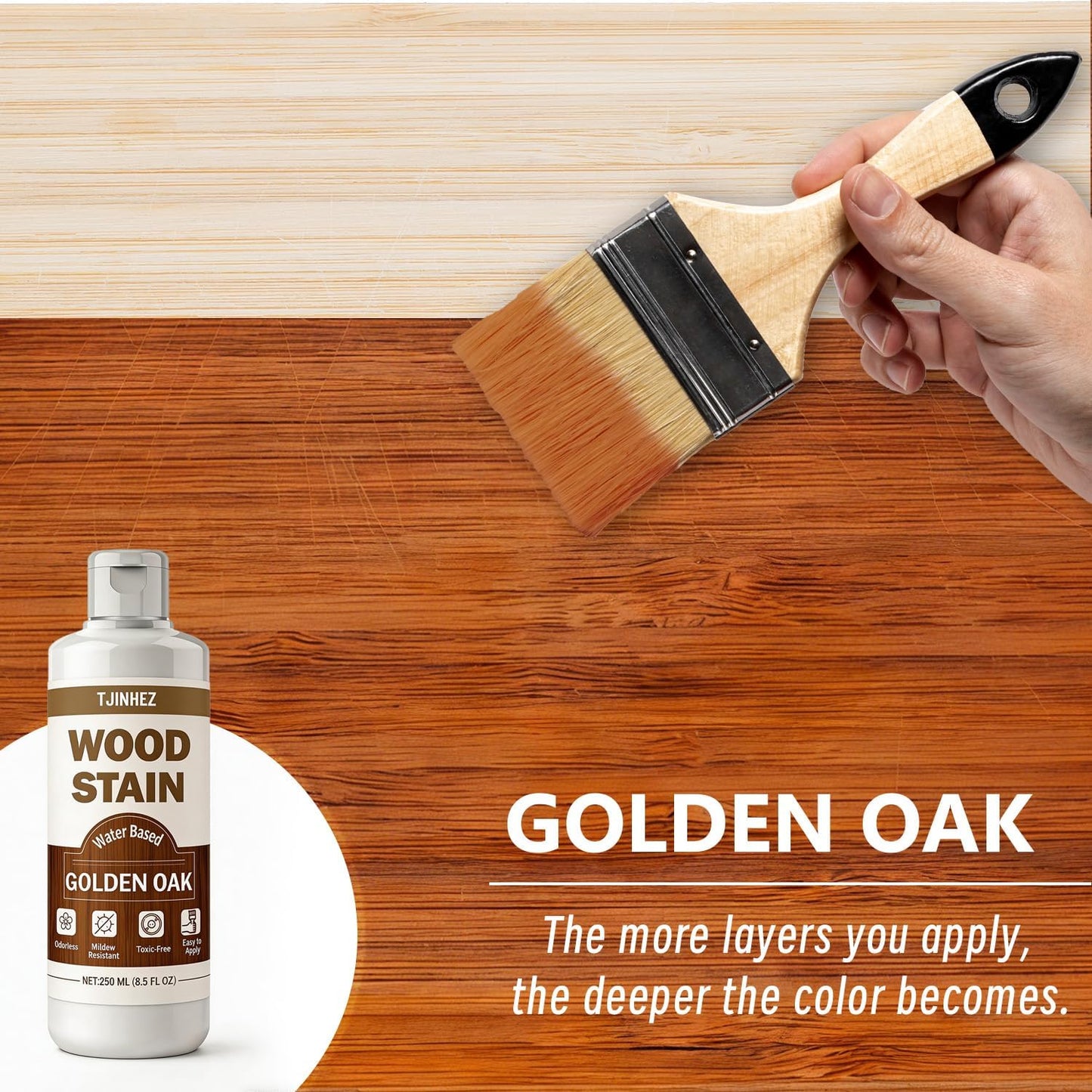 Tinte madera roble dorado 8.5oz acabado premium