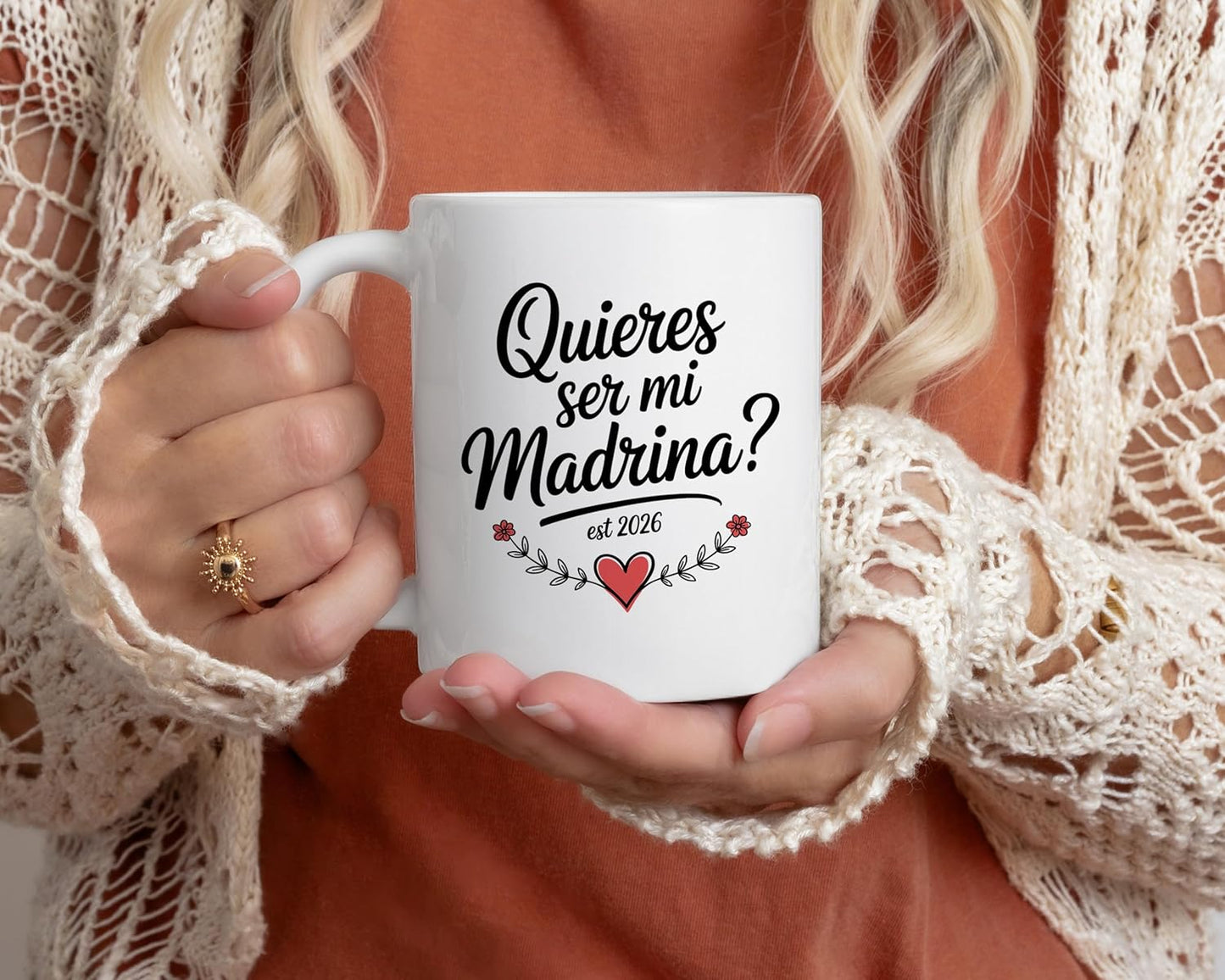 Taza de bautizo Madrina Proposal Gift 2026 11 oz