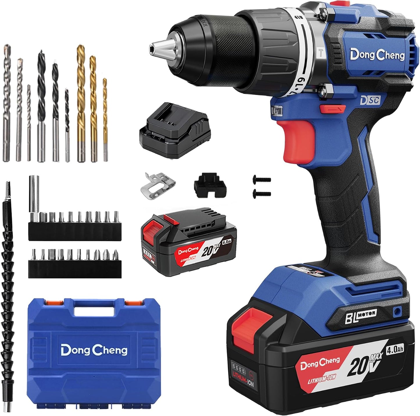 Taladro martillo 20V 796inlbs 1/2pulg 2 baterías 4.0Ah