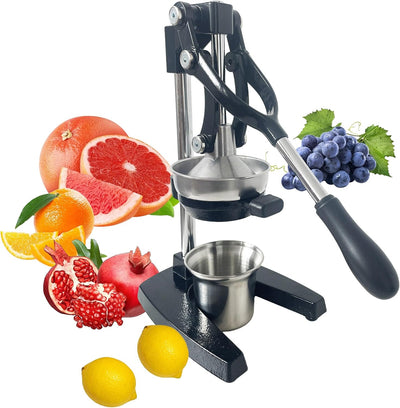 Exprimidor hierro fundido con taza acero inox