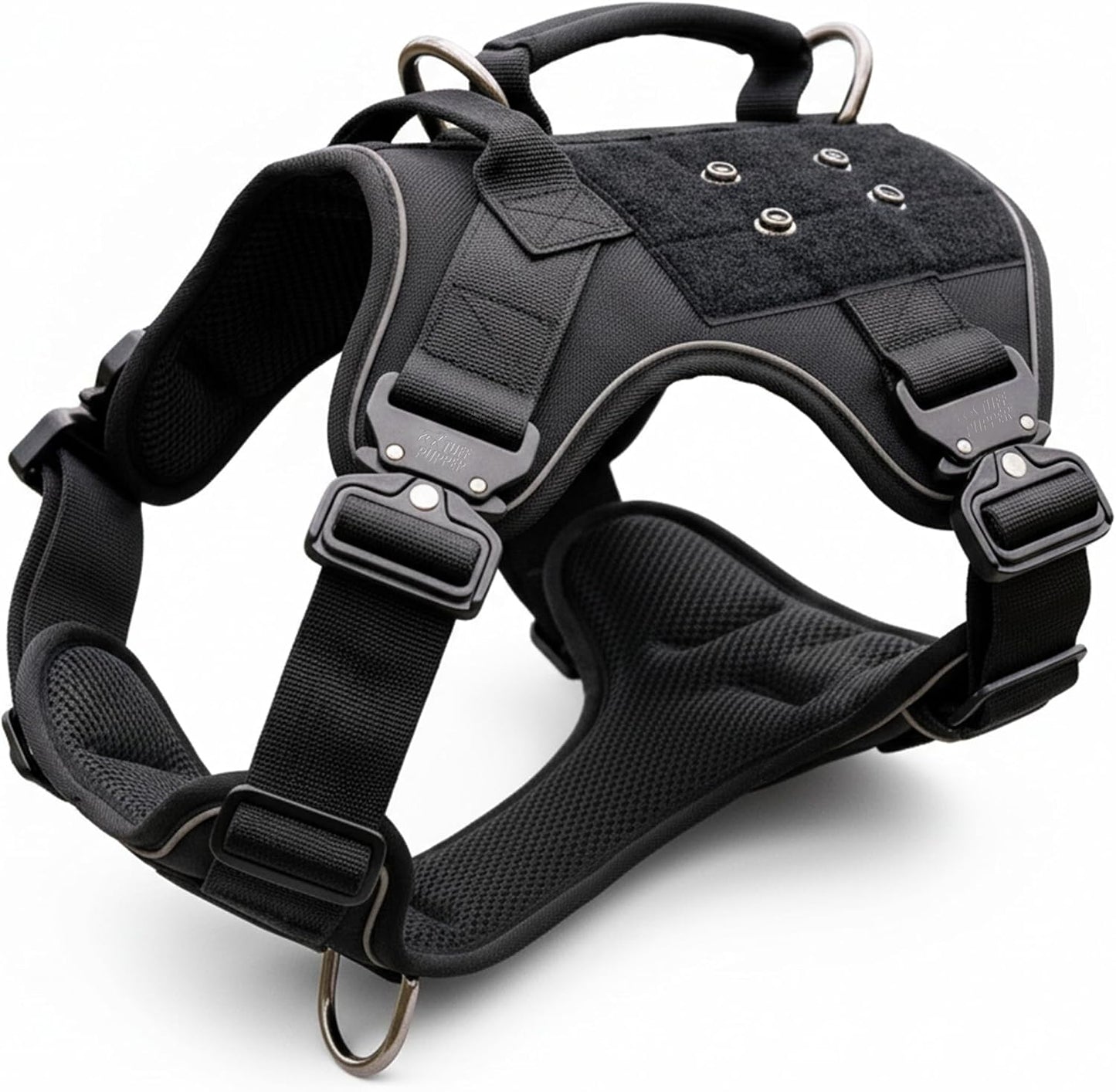Arnés táctico perro asas D anillos hebillas cobra