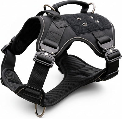 Arnés táctico perro asas D anillos hebillas cobra