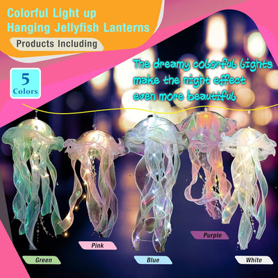 Linternas LED medusa colgantes para fiestas temáticas