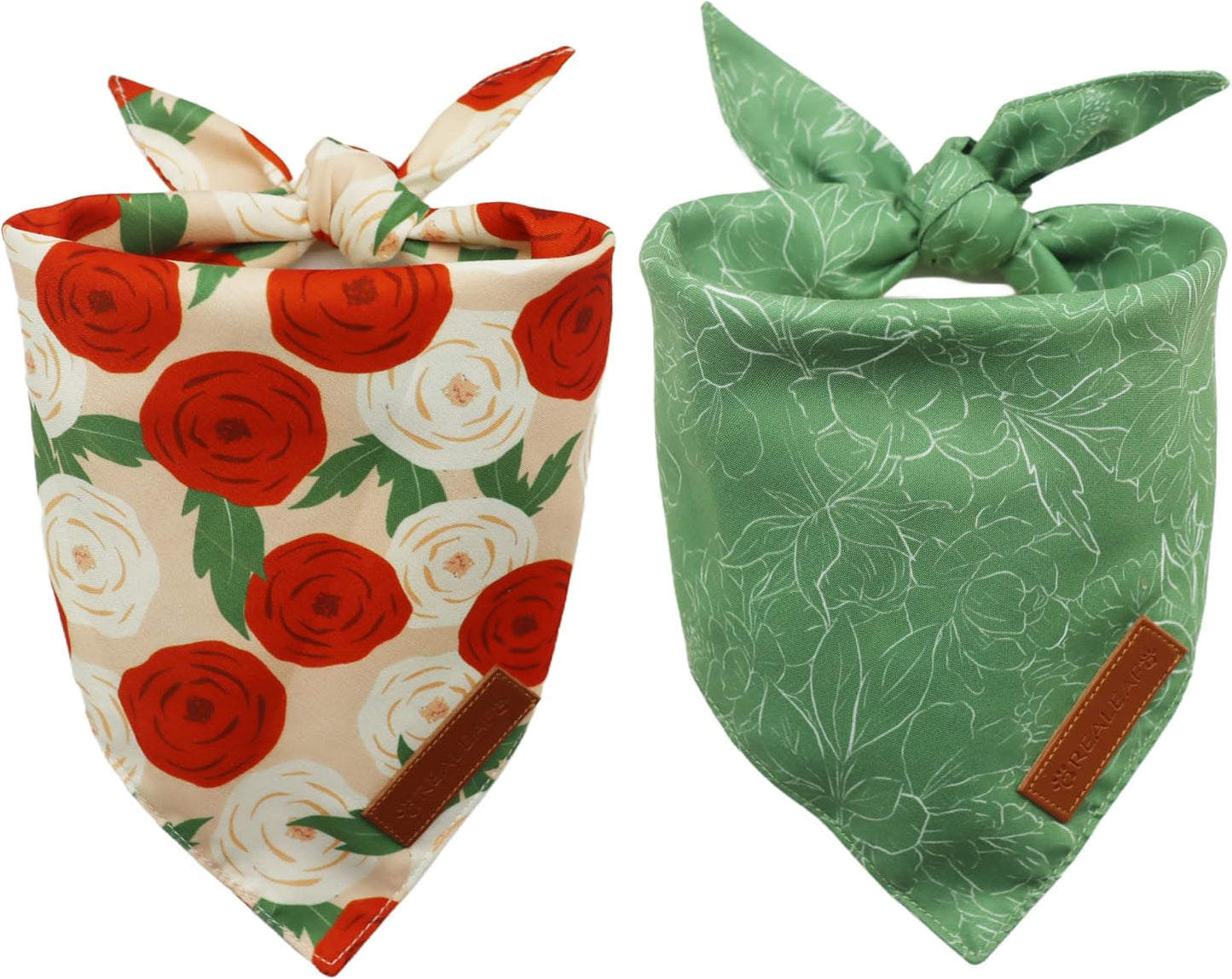 Bufanda floral para perros de ra calidad talla grande