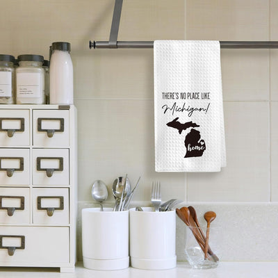 Toallas de cocina decorativas Michigan Home Map There No Place Like Home