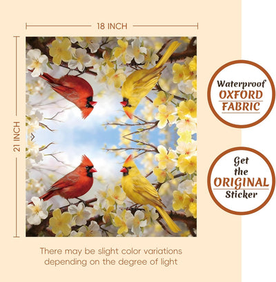 4 Fundas Magnéticas Buzón Pájaros Rojas Tamaño 21x18pulg Jardín