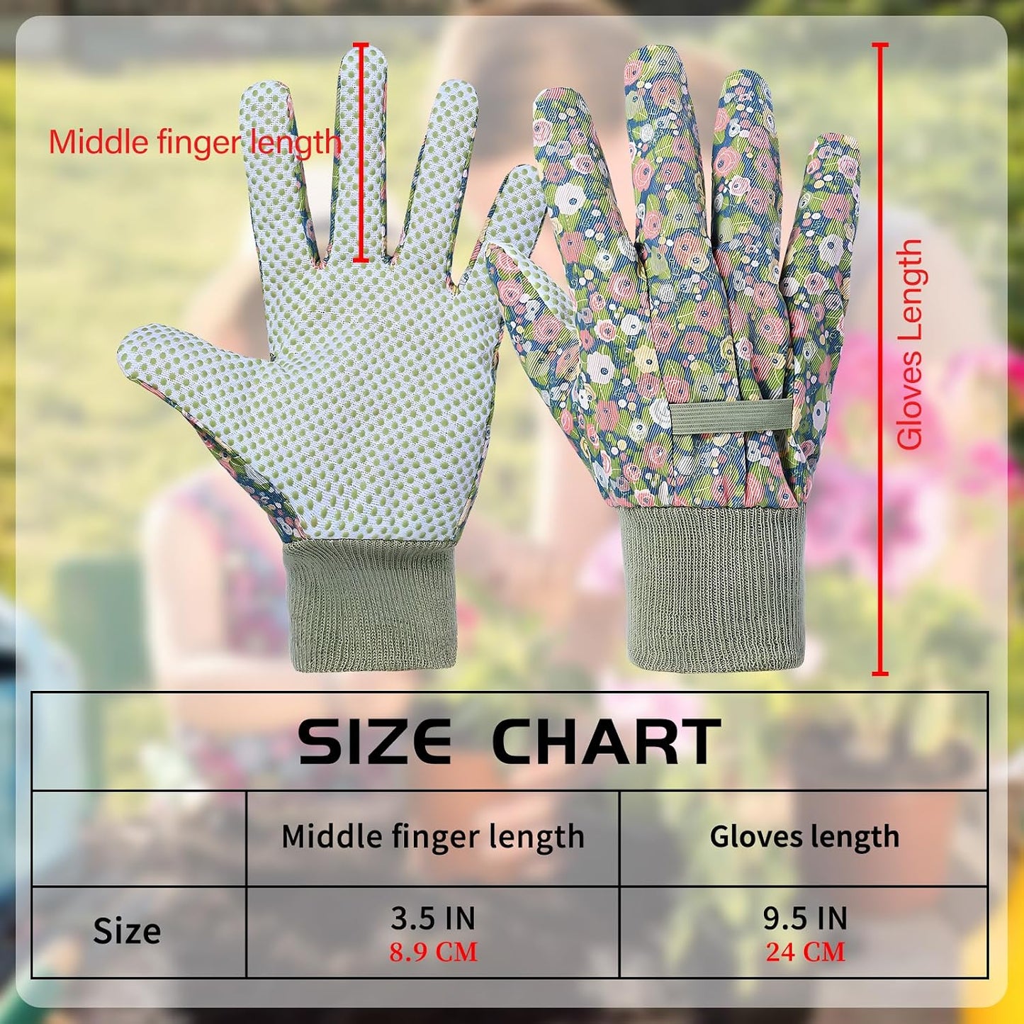 Guantes jardinería mujer resistentes deshierbe espinas