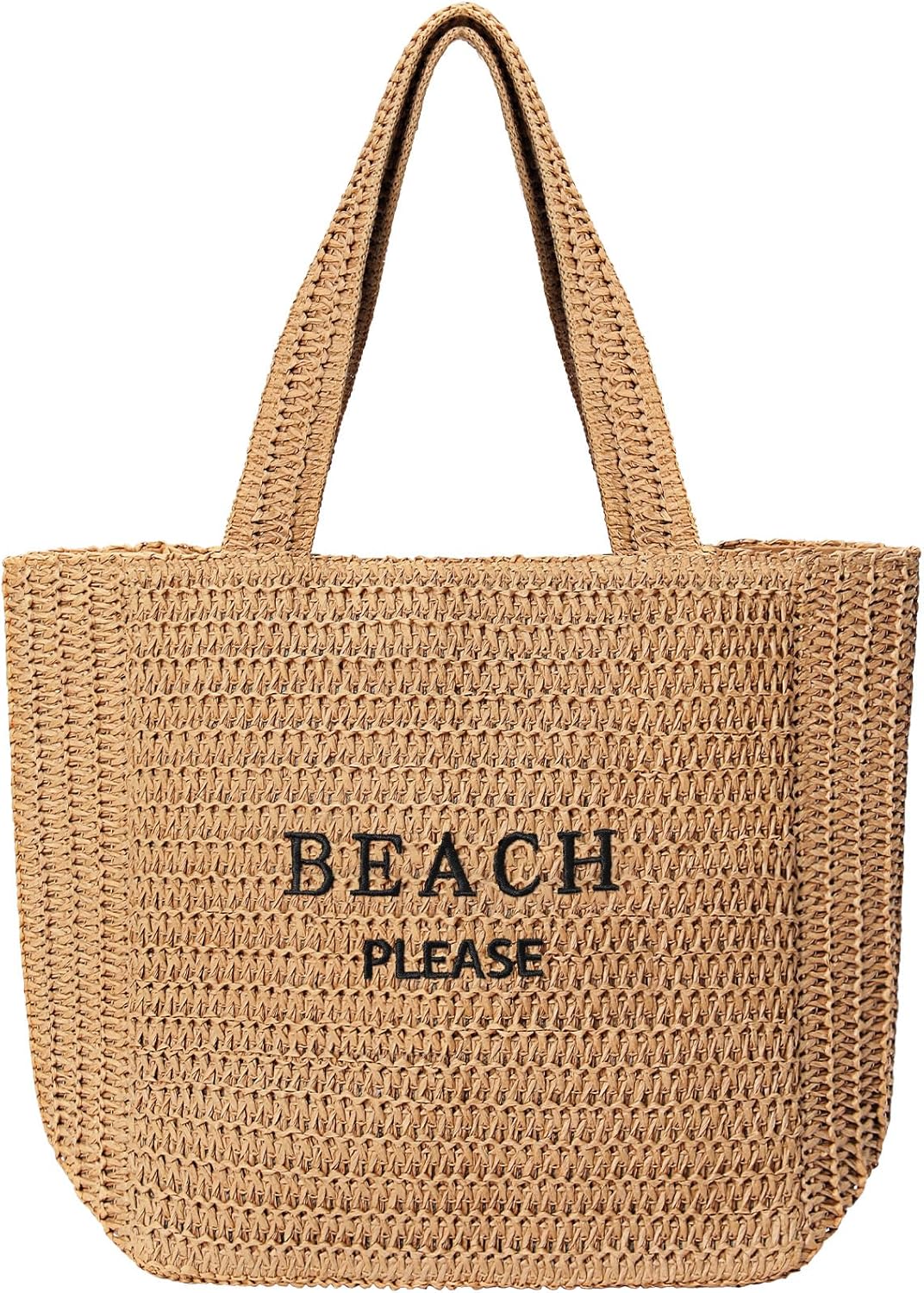 Bolsa playa paja tejida verano para mujer