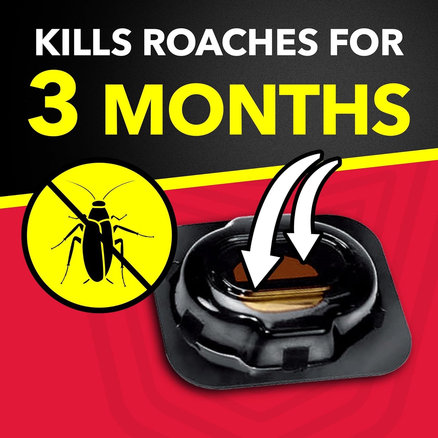 Cebos grandes Raid para cucarachas 4 ud interiores 3 meses